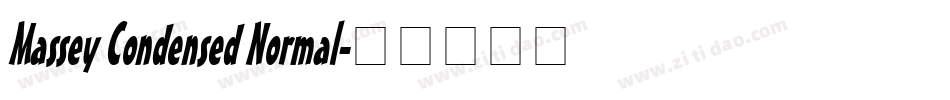 Massey Condensed Normal字体转换